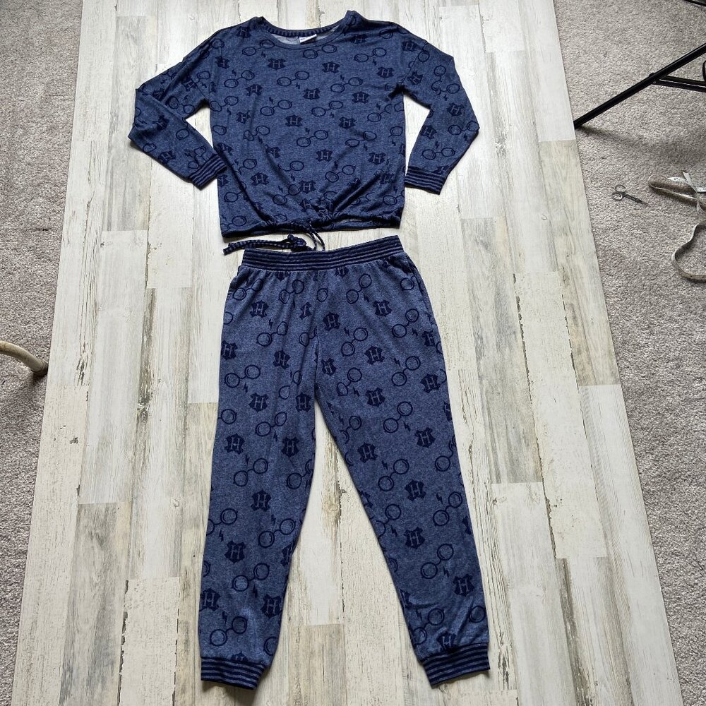 Harry Potter Women's Size Medium 2pc Pajama Set Soft Cozy Pants & LS Top